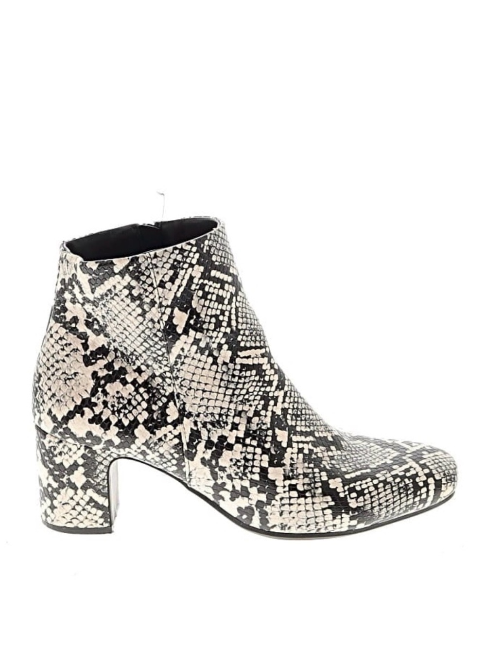 AK Anne Klein snake print bootie